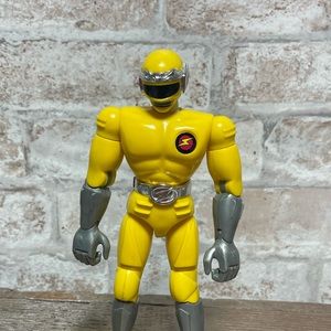 1993 Trendmasters Yellow power ranger figure.